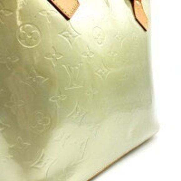 Louis Vuitton Lime Green Vernis Handbag Yellow Houston - Picture 1 of 9
